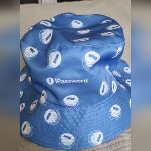 Blue/Black 1Password Bucket Hat